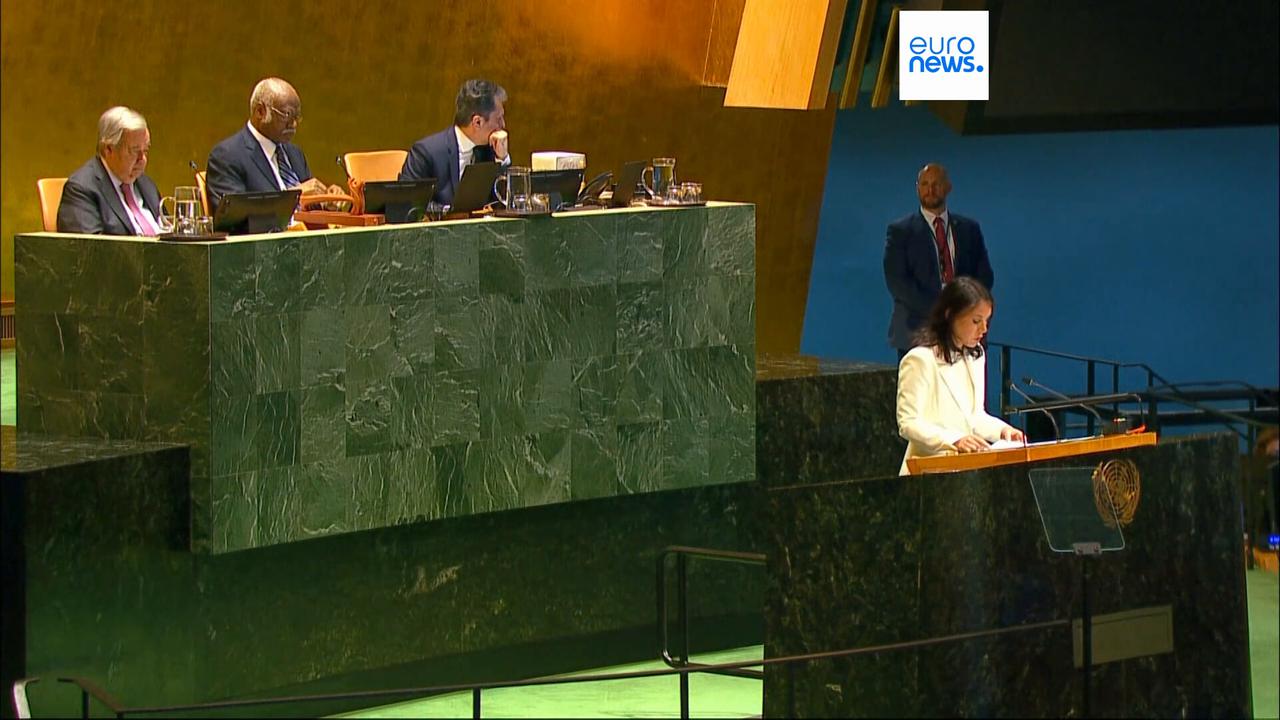 'Video thumbnail for Germany's former Foreign Minister Baerbock appointed president of United Nations General Assembly'