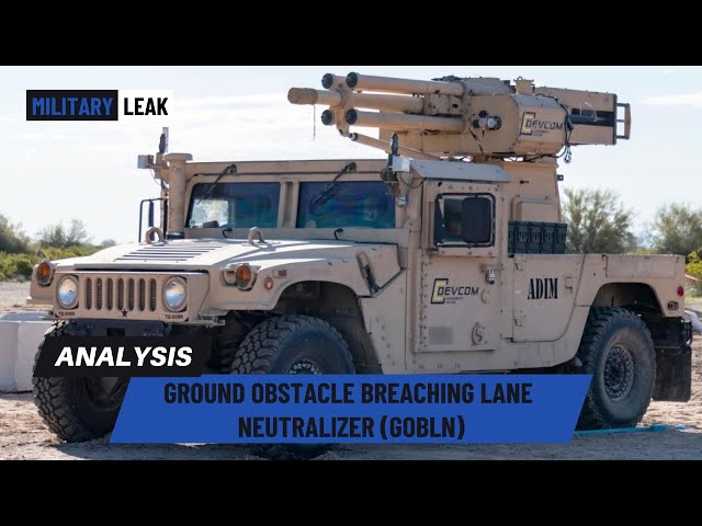 'Video thumbnail for US Army Tests Ground Obstacle Breaching Lane Neutralizer (GOBlN) at Yuma Proving Ground'