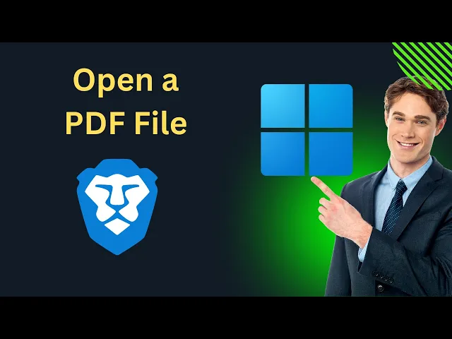 'Video thumbnail for How to Open a PDF File using Brave Browser on Windows 11 | GearUpWindows Tutorial'