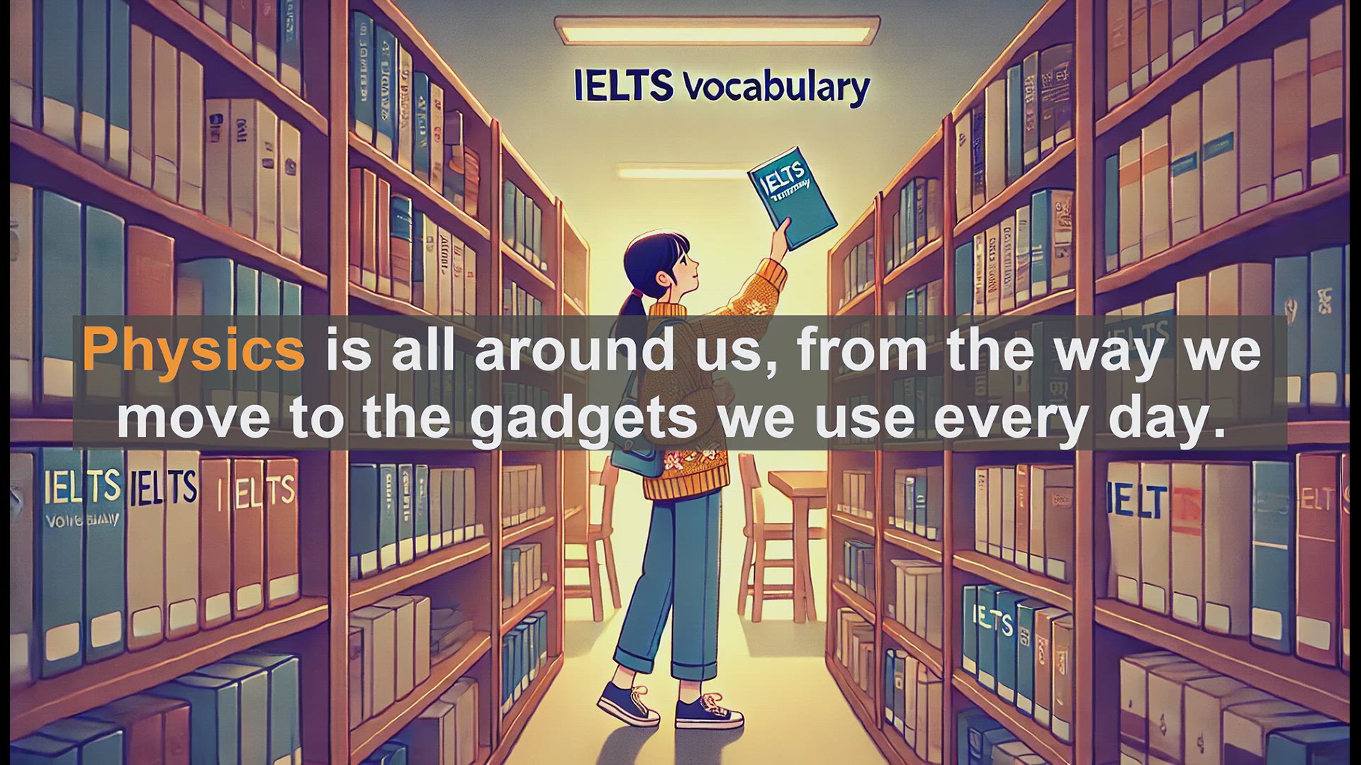 'Video thumbnail for 2500 Must Know IELTS 5.5 Vocabulary - Physics: The Science of Matter and Energy'