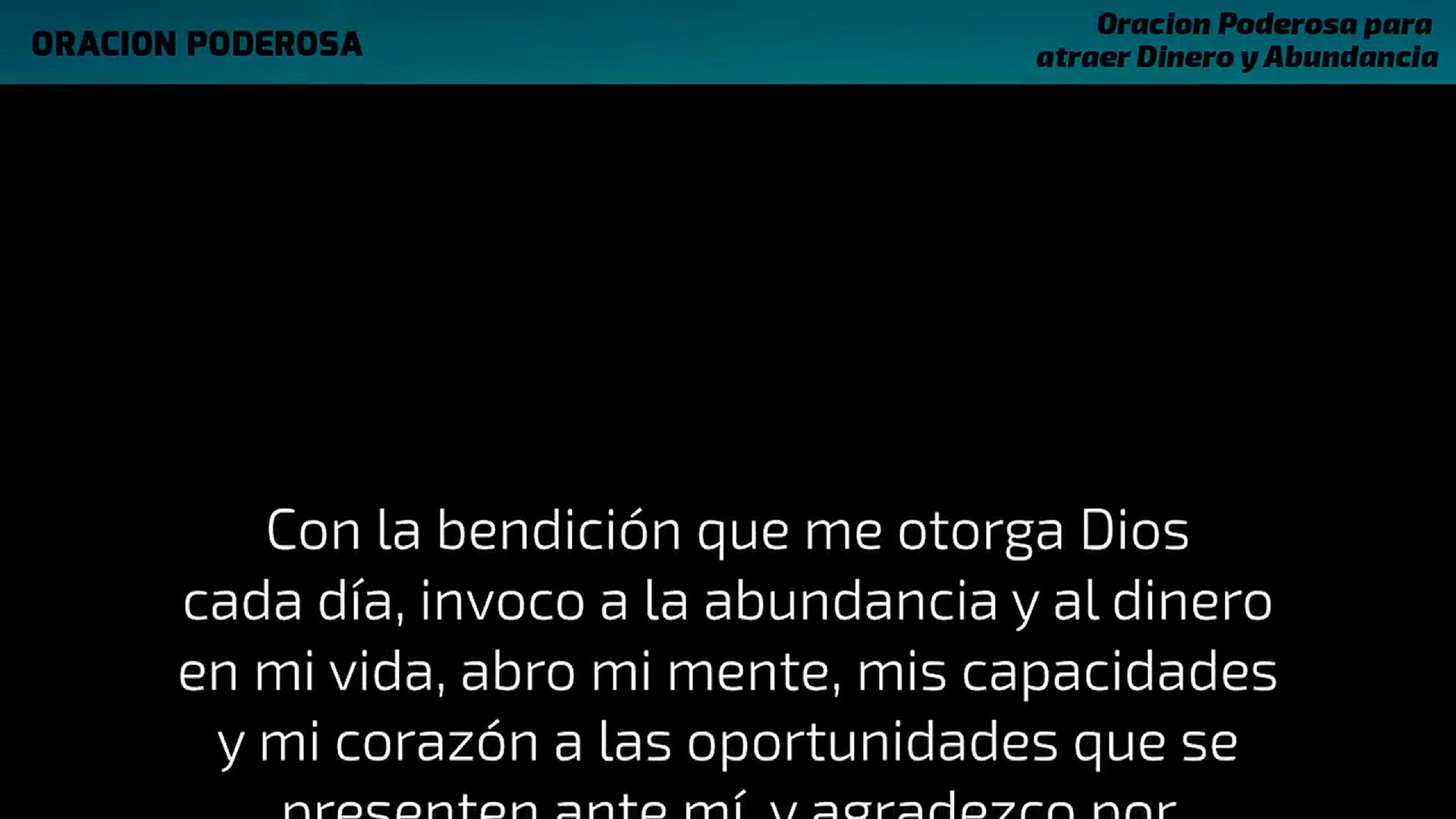 'Video thumbnail for Oracion Poderosa para atraer Dinero y Abundancia'