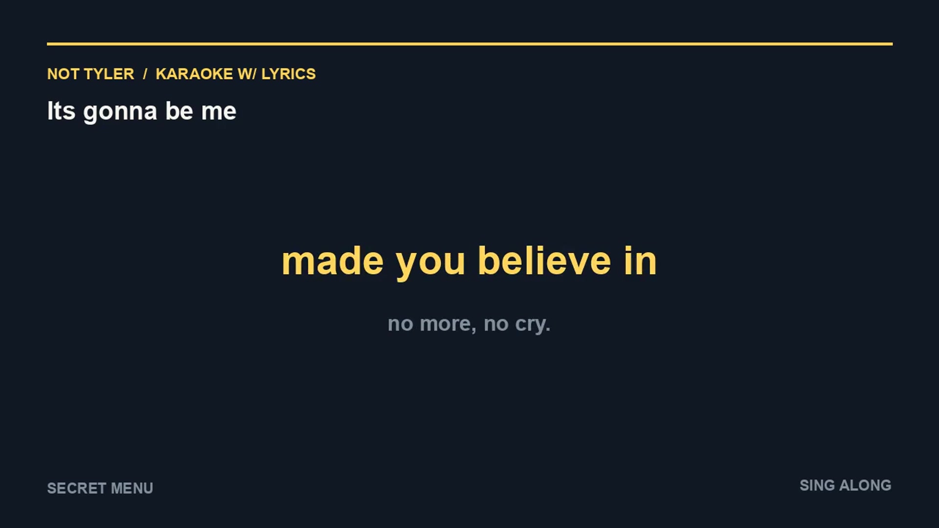 Video thumbnail for Its gonna be me (Karaoke w/ Lyrics)