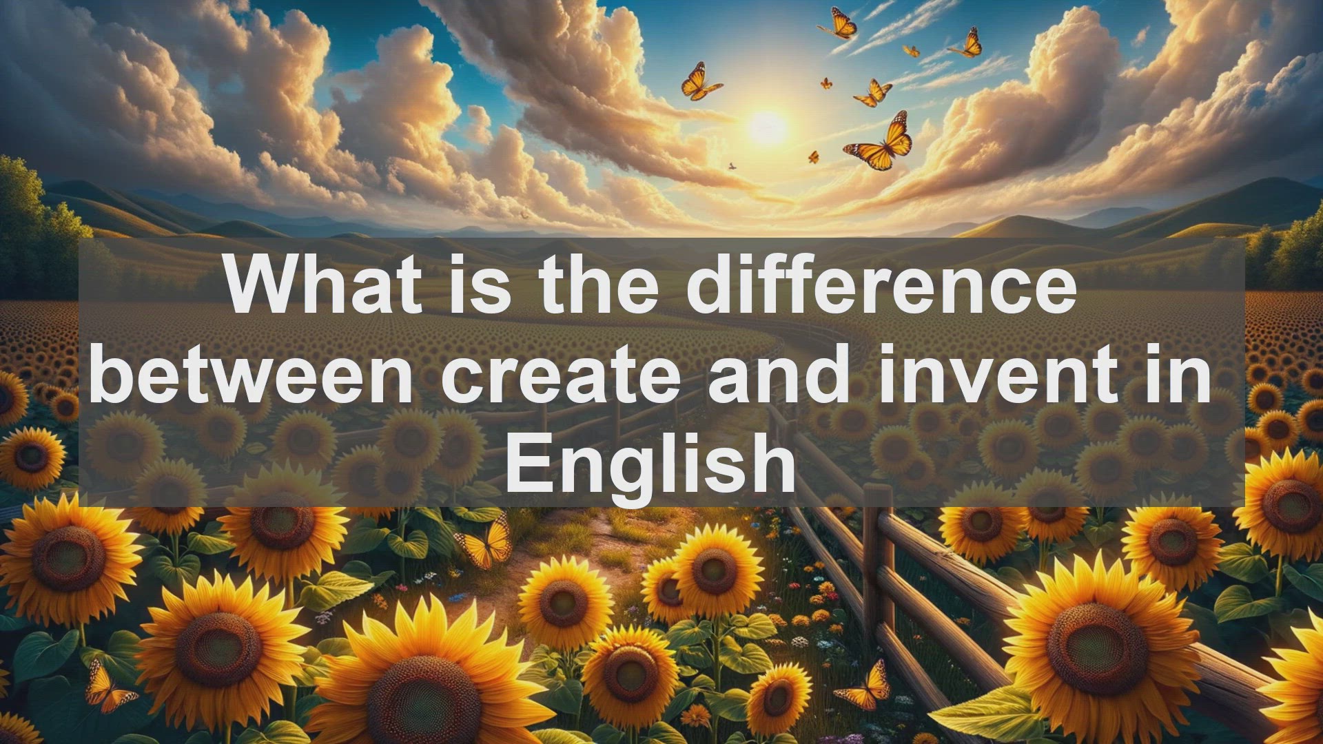 'Video thumbnail for What is the difference between create and invent in English?'