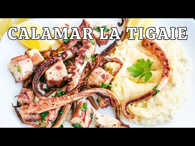 'Video thumbnail for Tentacule de CALAMAR la tigaie cu unt si usturoi - rețeta gata în 30 de minute!'