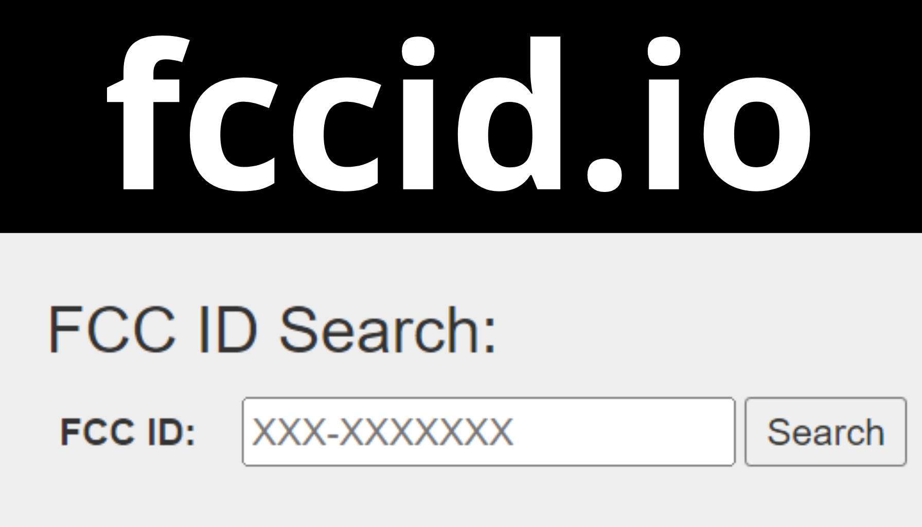 FCC ID Search