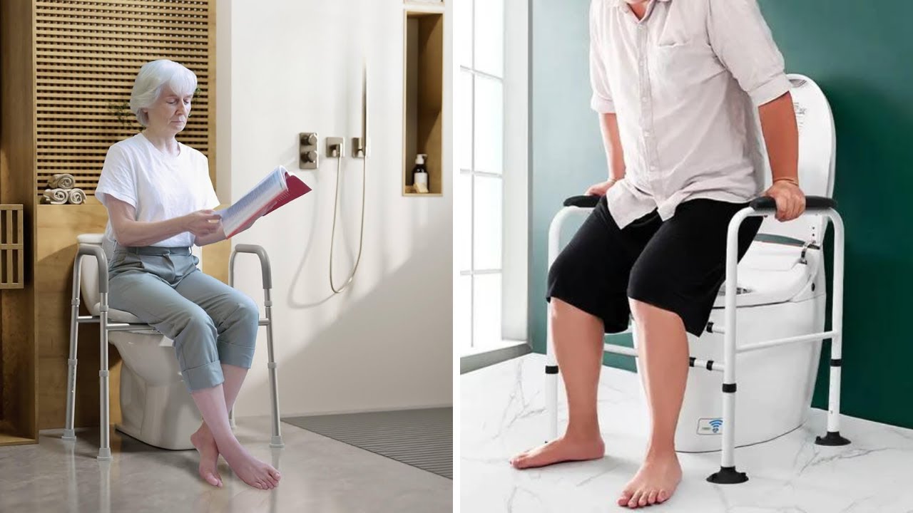 'Video thumbnail for High Toilet Seat For The Elderly - Elevate Your Bathroom Experience'