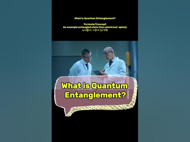 Video thumbnail for What is Quantum entanglement? #science #physics #quantumentanglement #youtubeshorts #ytshorts