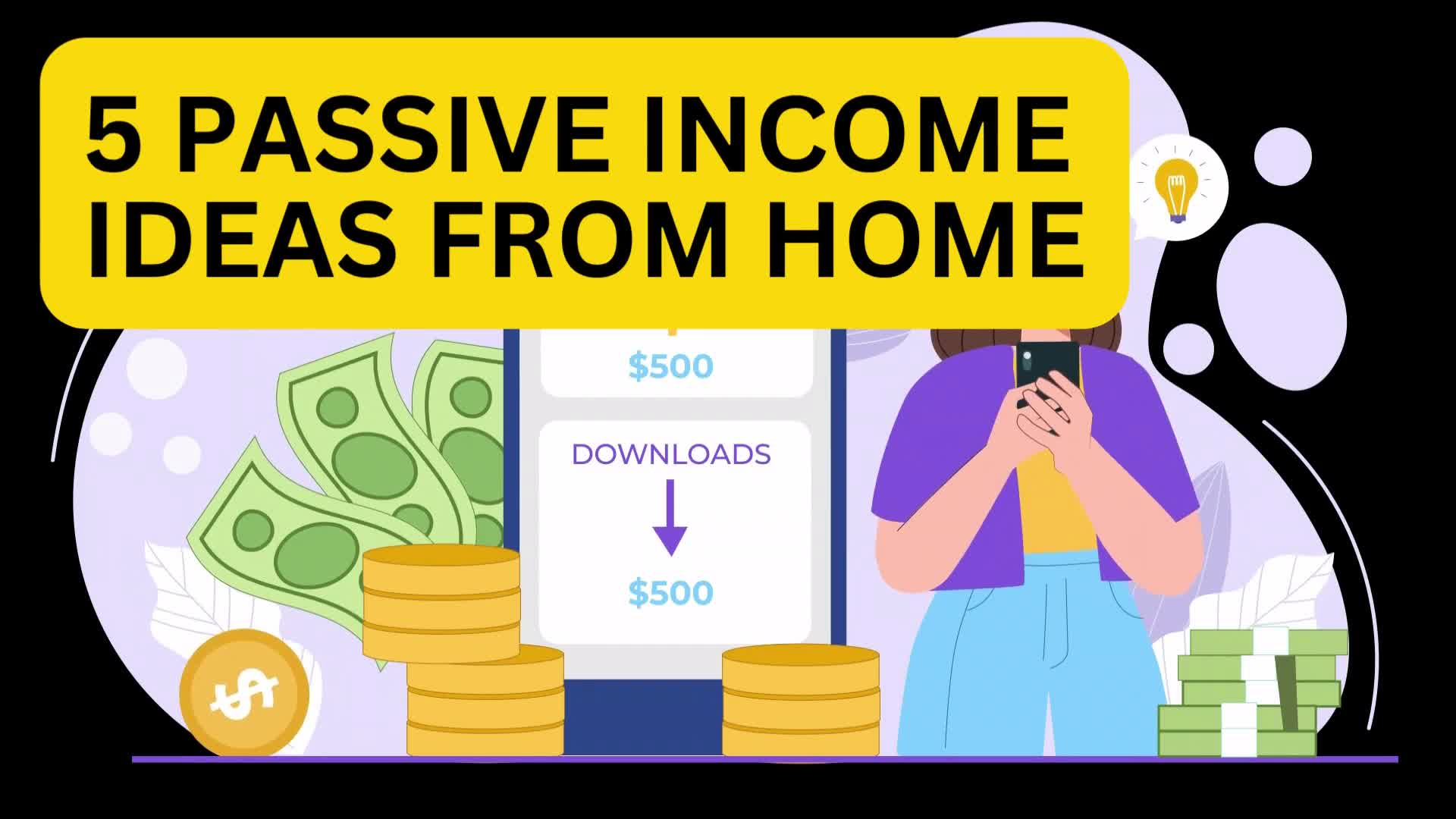 Video thumbnail for 5 Passive Income Ideas from Home