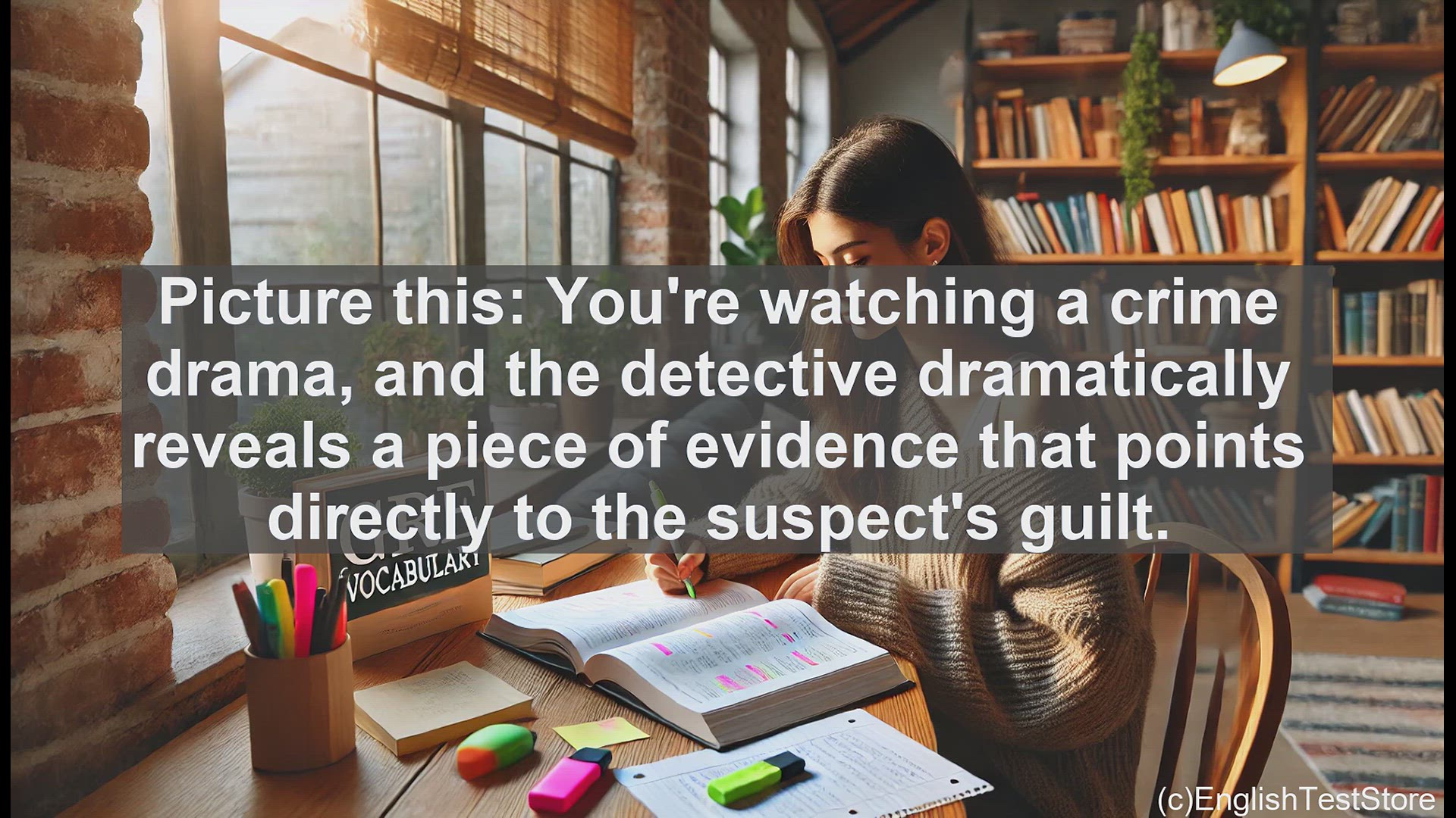 'Video thumbnail for GRE Vocabulary Lesson: Incrimination - Revealing Guilt in Crime Dramas'