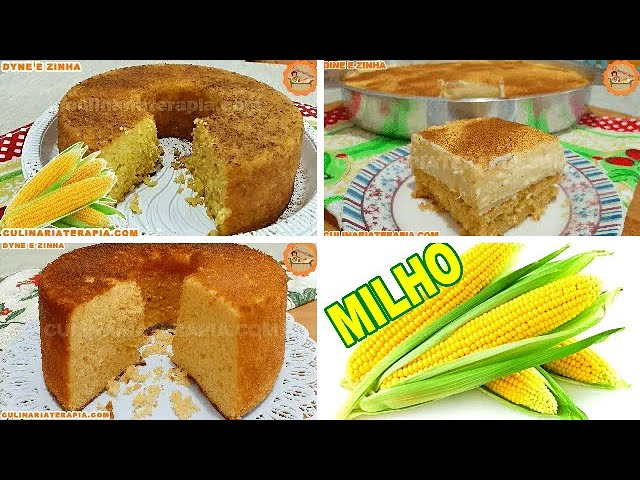 'Video thumbnail for Faça 3 receitas saborosas de bolo de milho em versões que iram surpreender a todos'