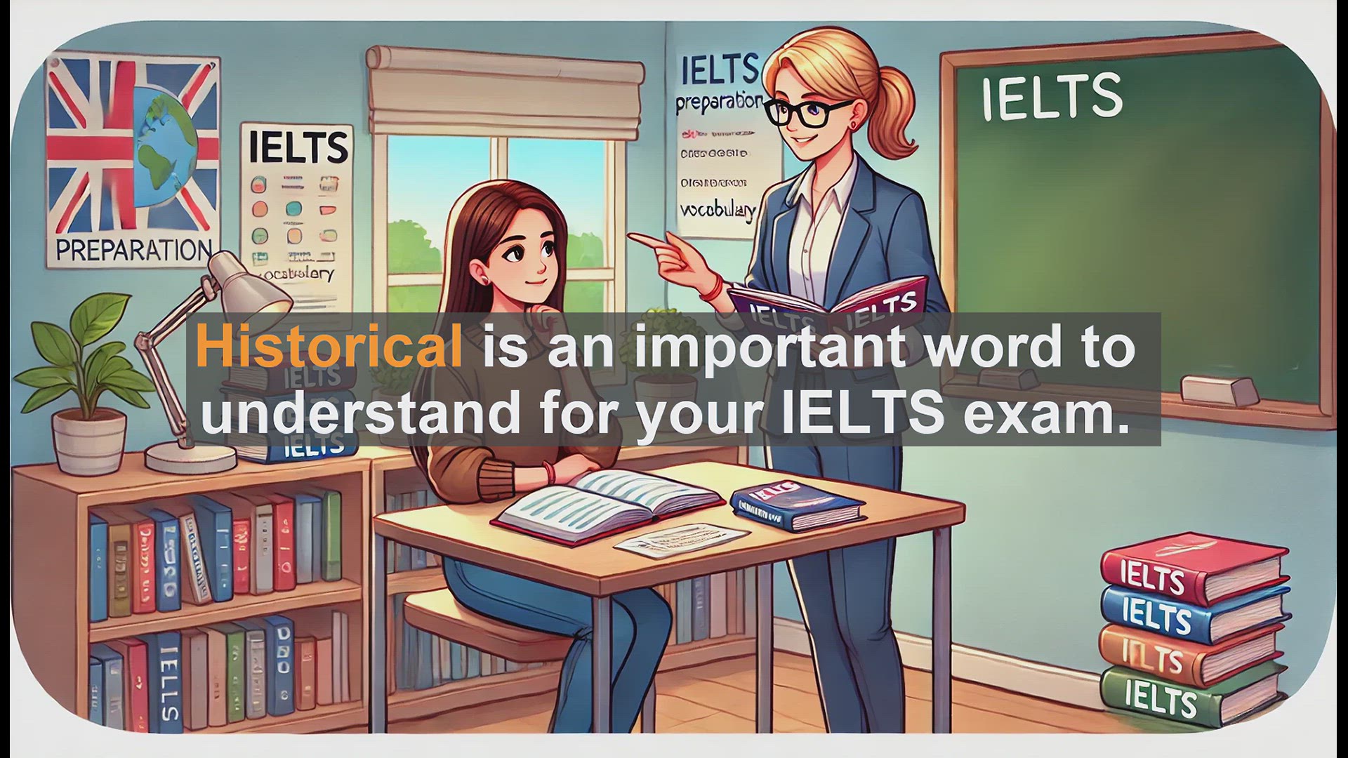'Video thumbnail for 2500 Must Know IELTS 5.5 Vocabulary - Understanding 'Historical' for IELTS: Definition, Usage, and Examples'