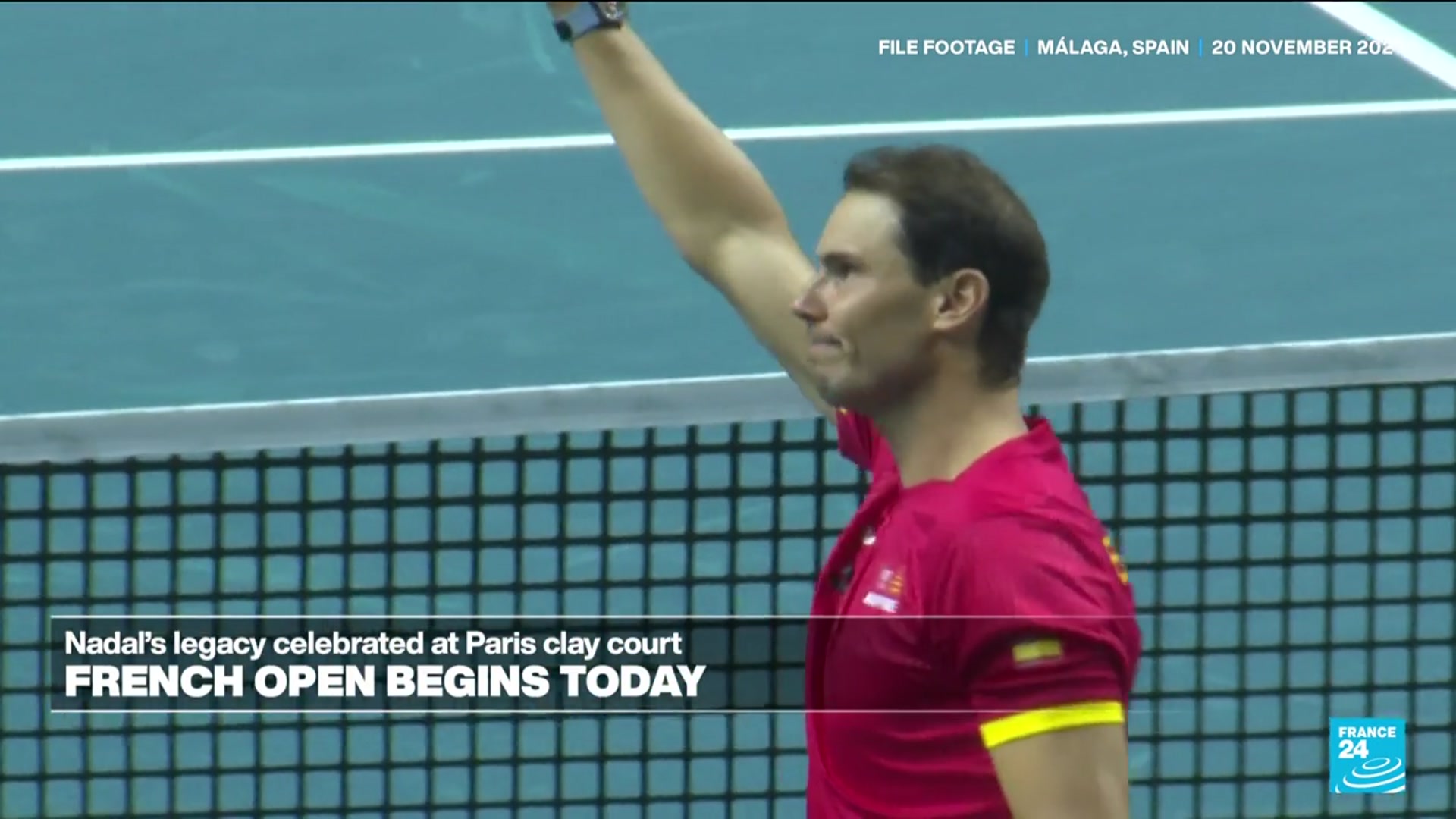 'Video thumbnail for French open to pay tribute to Rafael Nadal'