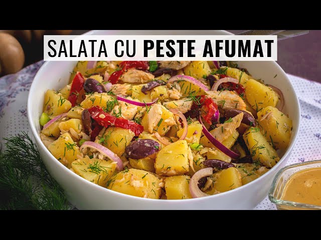 'Video thumbnail for Cea mai bună salată de cartofi cu pește afumat are doar câteva ingrediente simple.'