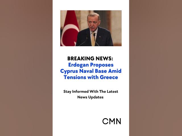 'Video thumbnail for Erdogan Proposes Cyprus Naval Base Amid Tensions with Greece'