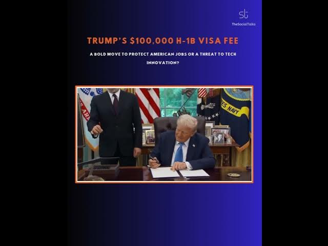 Video thumbnail for Trump’s $100,000 H-1B Visa Fee: A Bold Move to Protect American Jobs or a Threat to Tech Innovation?