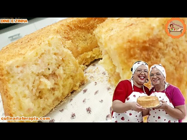 'Video thumbnail for BOLO PÃO DE QUEIJO DE LIQUIDIFICADOR COM MUSSARELA E PRESUNTO'