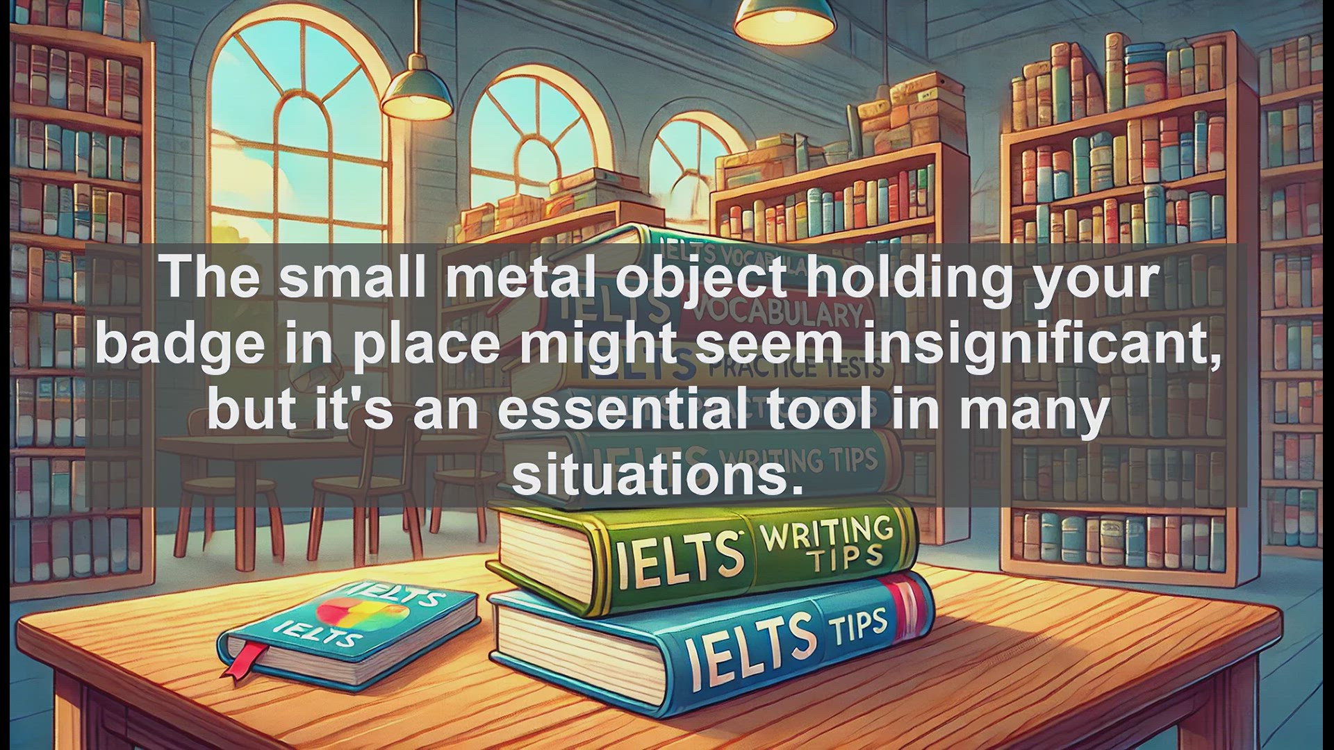 'Video thumbnail for 2500 Must Know IELTS 5.5 Vocabulary - What is a Pin? Exploring Its Meanings and Uses'