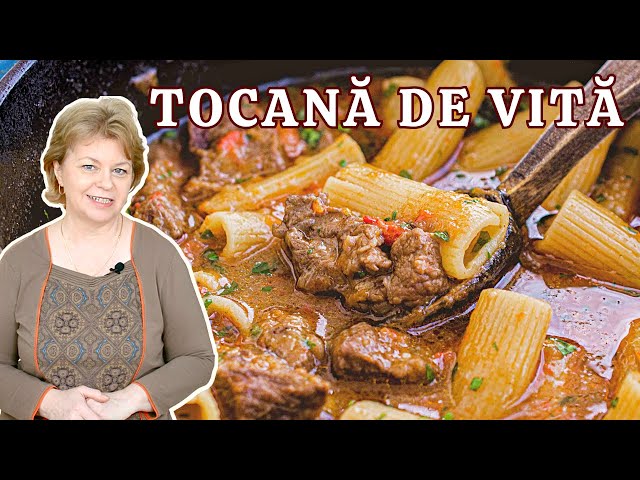 'Video thumbnail for 👉 TOCĂNIȚĂ de vită cu paste ❤ Rețeta de macaroane cu carne și sos gustos 👌'