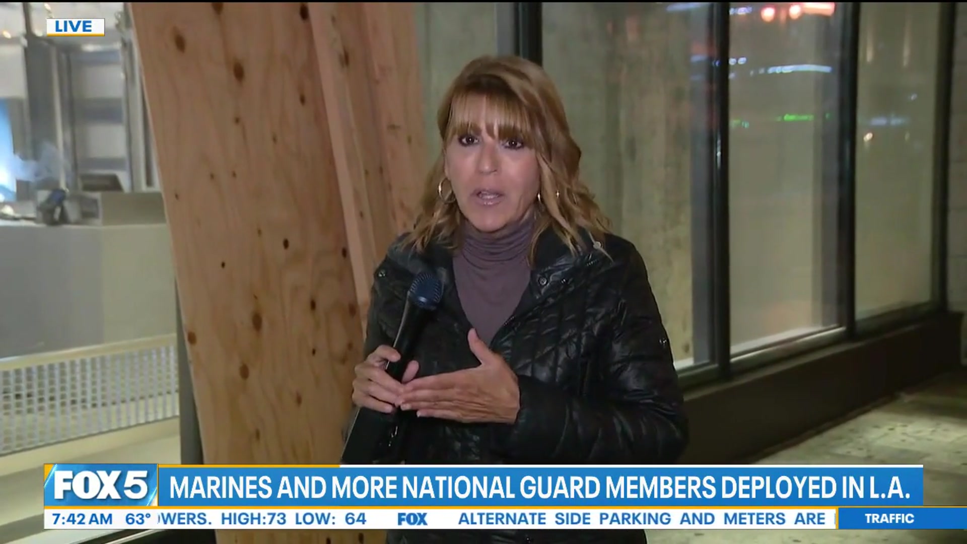 'Video thumbnail for Trump calls for 'law and order' after overnight looting in LA'