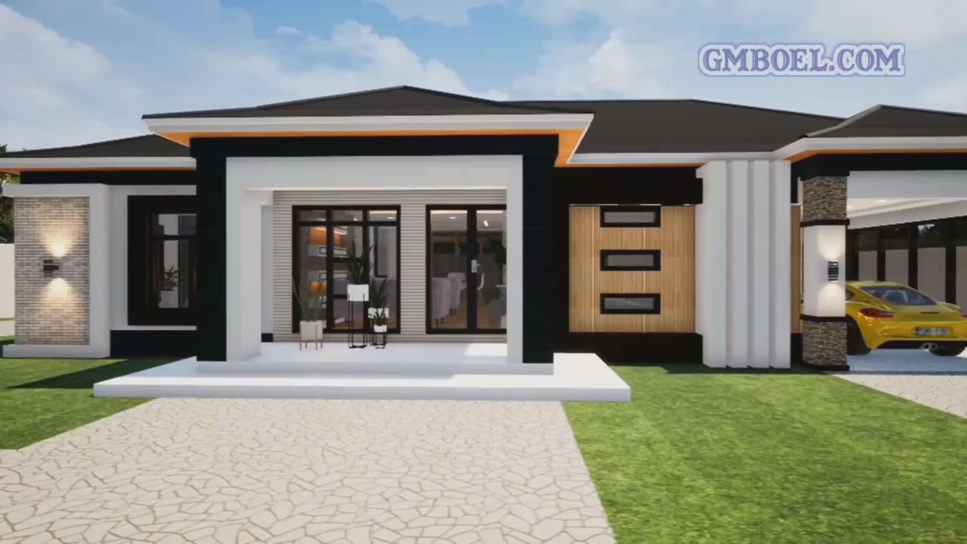 'Video thumbnail for 3 Bedroom One Story House Plans 18m x 15m'