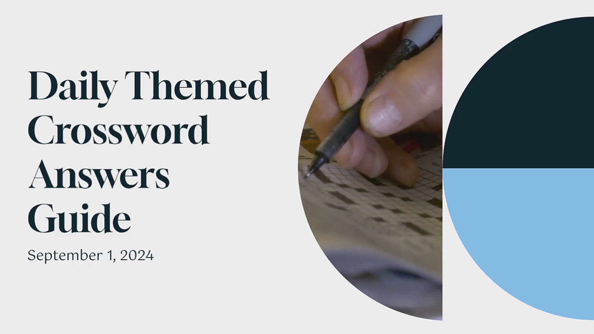 'Video thumbnail for Daily Themed Crossword September 1 2024 Answers'