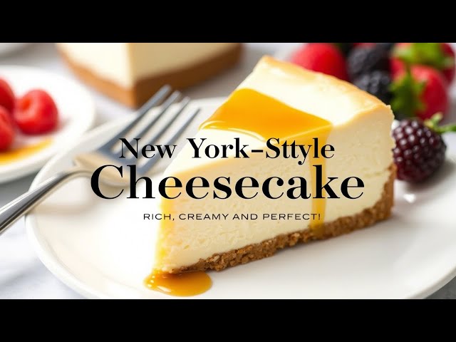 Video thumbnail for 🍰 “New York-Style Cheesecake — Rich, Creamy, and Perfect!”
