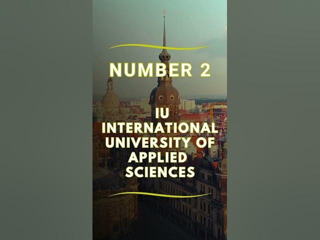 Video thumbnail for 3 Best Universities Offering Online Bachelor’s Degrees in Germany #germany #studyabroad #university