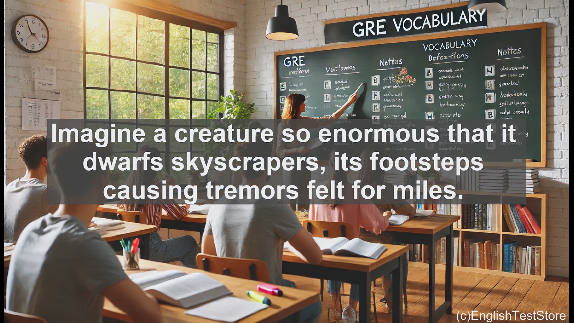 'Video thumbnail for GRE Vocabulary Lesson: The Colossal Scale of Gargantuan'