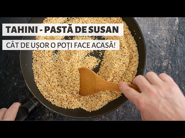 'Video thumbnail for Pastă de susan - tahini. Uite cât de ușor se face acasă din doar 2 ingrediente! | Bucate Aromate'
