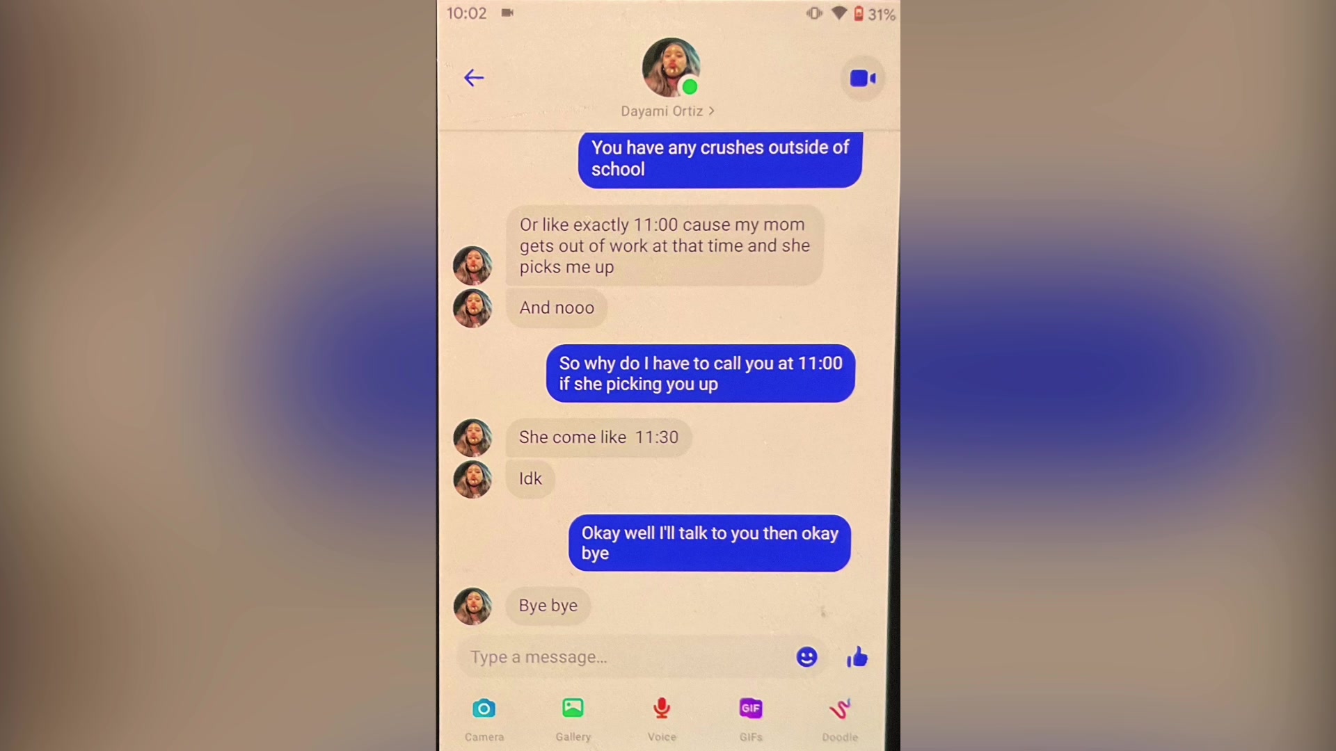 Video thumbnail for Pov: talking to ur friend and there so chill