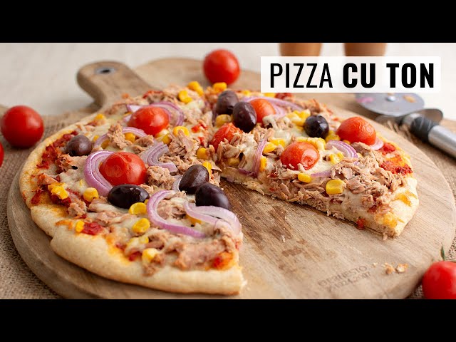 'Video thumbnail for 🍕 Mai bună decât la pizzerie! Rețeta de pizza cu ton și măsline.'