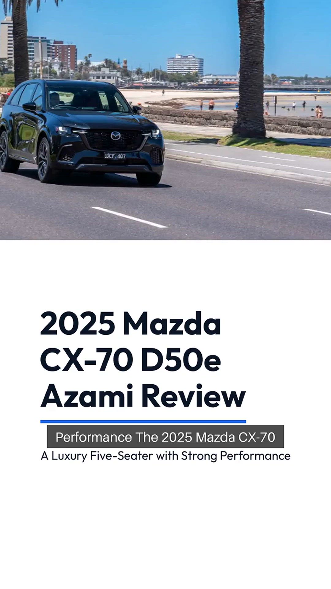 Video thumbnail for 2025 Mazda CX-70 D50e Azami review