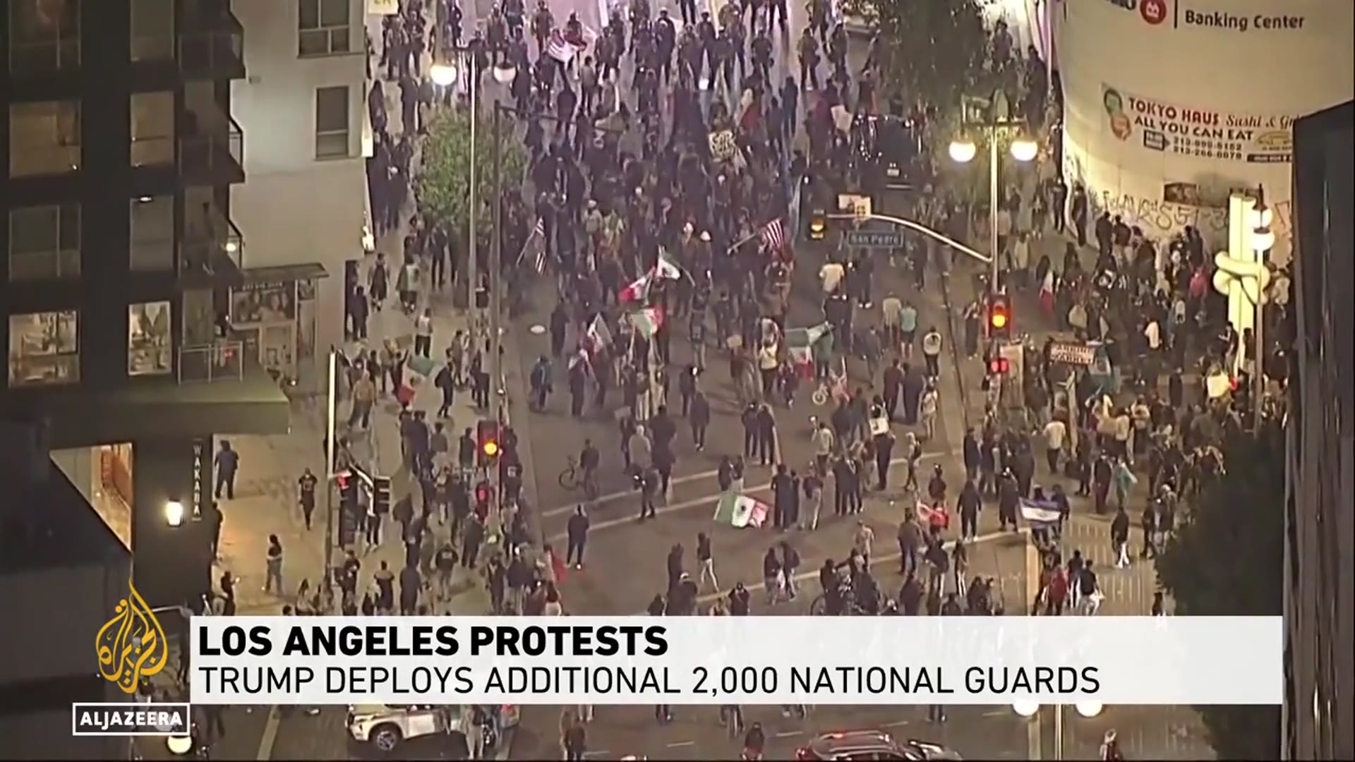 'Video thumbnail for Trump sends Marines to Los Angeles, doubles number of National Guard as anti-ICE protests continue'