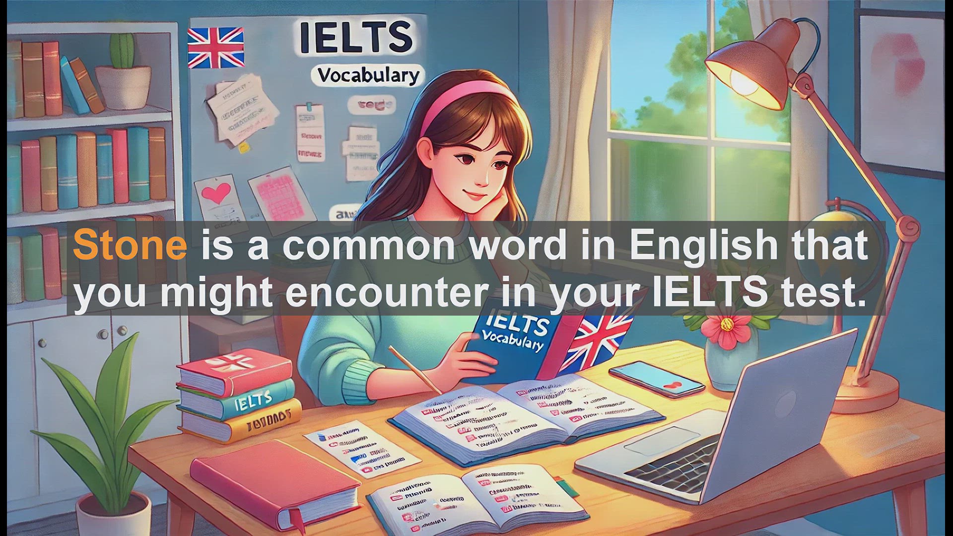 'Video thumbnail for 2500 Must Know IELTS 5.5 Vocabulary - Stone: Essential IELTS Vocabulary Explained'