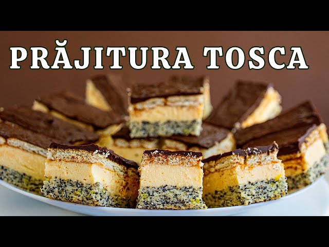 'Video thumbnail for Prajitura TOSCA cu mac și crema de vanilie - rețeta veche pentru sărbători'