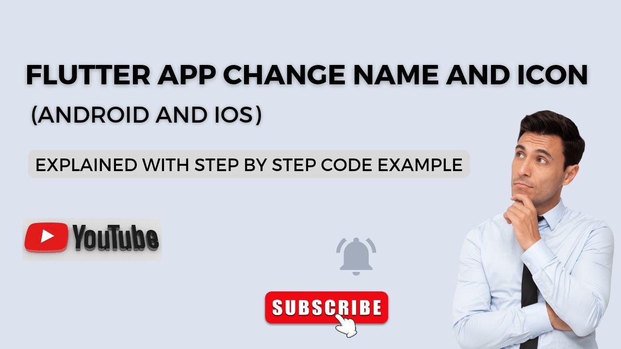 'Video thumbnail for Flutter App Change Name and Icon for Android and IOS - Flutter Tutorial'