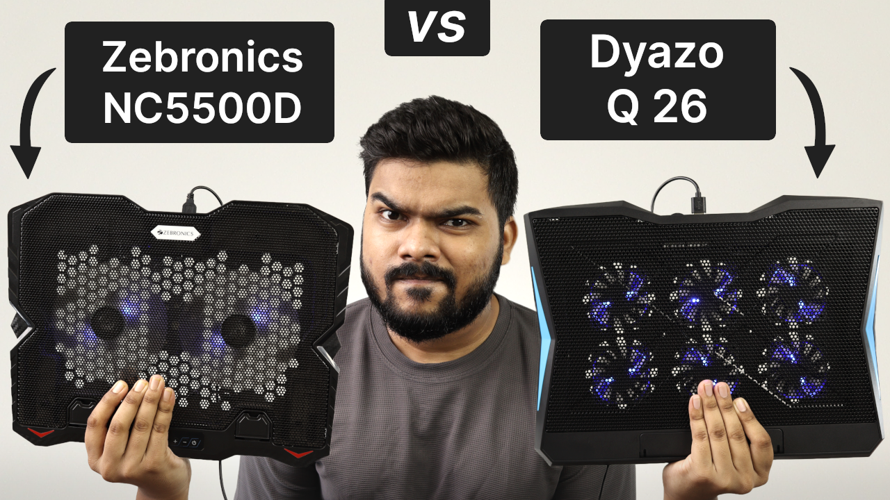 Video thumbnail for Zebronics NC5500D vs Dyazo Q 26: Which is Better Cooling Pad Under ₹1000?