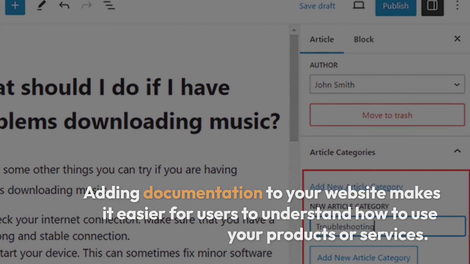 'Video thumbnail for How to Add Documentation in WordPress (Step by Step)'