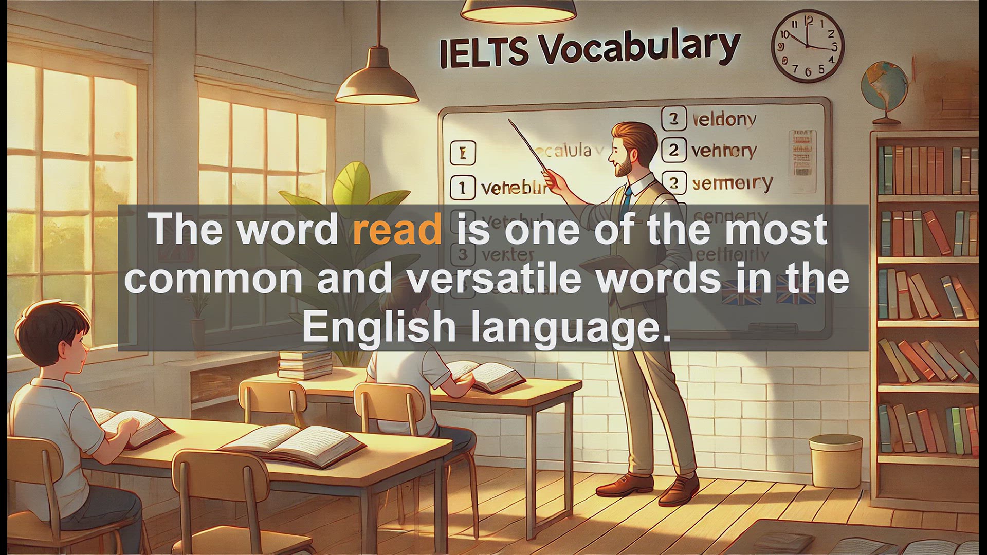 'Video thumbnail for 2500 Must Know IELTS 5.5 Vocabulary - Understanding the Word 'Read': Essential English Language Skills'