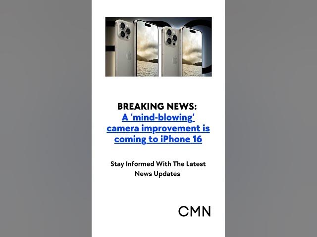 'Video thumbnail for iPhone 16: Mind-Blowing 100x Zoom AI Camera Revolutionizes Mobile Photography'