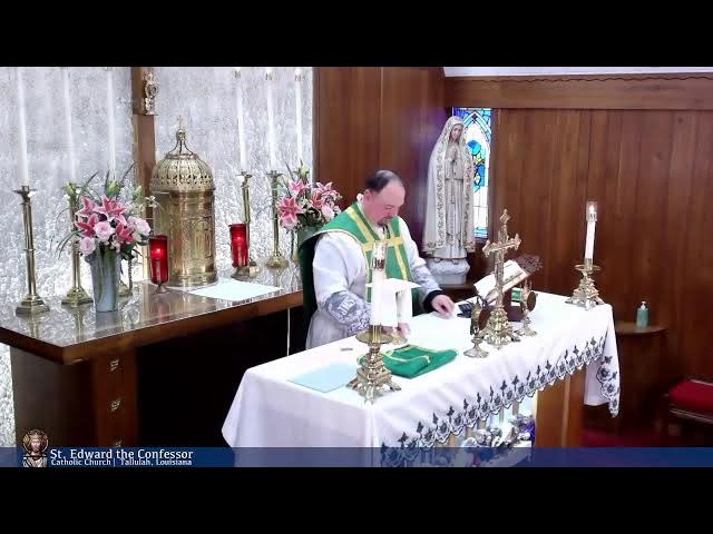 Video thumbnail for Holy Mass from St Edward the Confessor in Tallulah 08-25-2024