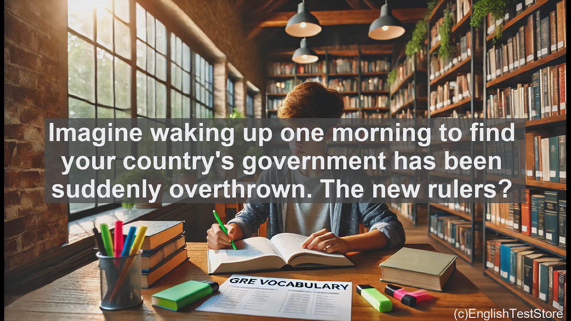 'Video thumbnail for GRE Vocabulary Lesson: The Rise of a Junta - Military Takeover of Government'