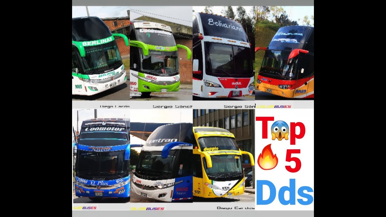 Video thumbnail for 😱 El TOP 5 🖐🏻 🚍Empresas con más BUSES de DOS PISOS en COLOMBIA 🔥