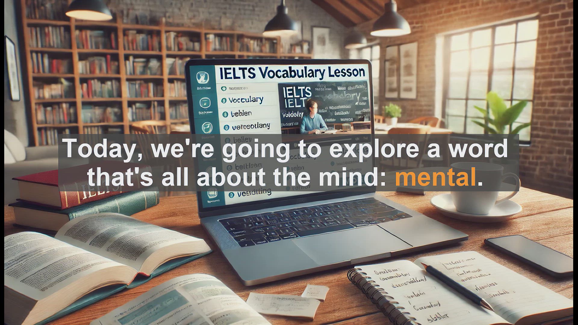 'Video thumbnail for 2500 Must Know IELTS 5.5 Vocabulary - Understanding 'Mental': A Key Word About the Mind'