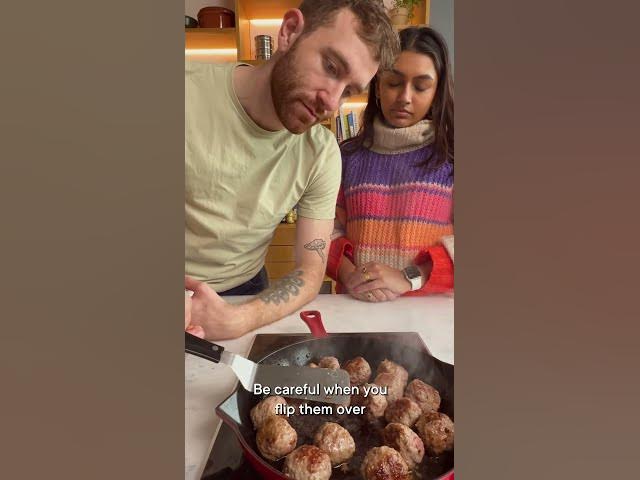 'Video thumbnail for Swedish Meatballs (Köttbullar) for Christmas! #shorts'