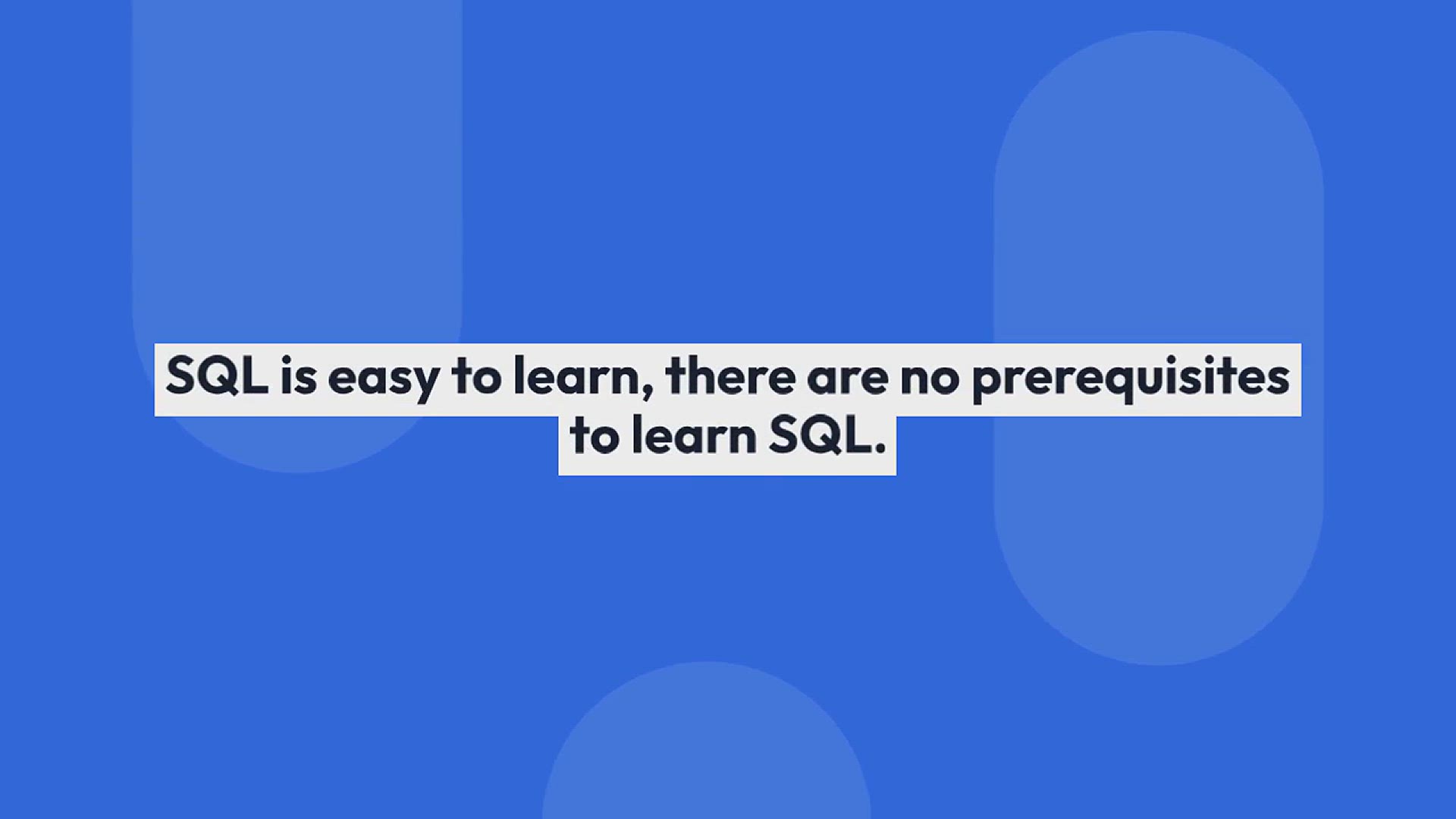 'Video thumbnail for SQL Tutorial'
