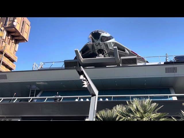 'Video thumbnail for Black Widow Stunt Show at Avenger's Campus 🕷️ #avengerscampus #disney #marvel #avengers #shorts'