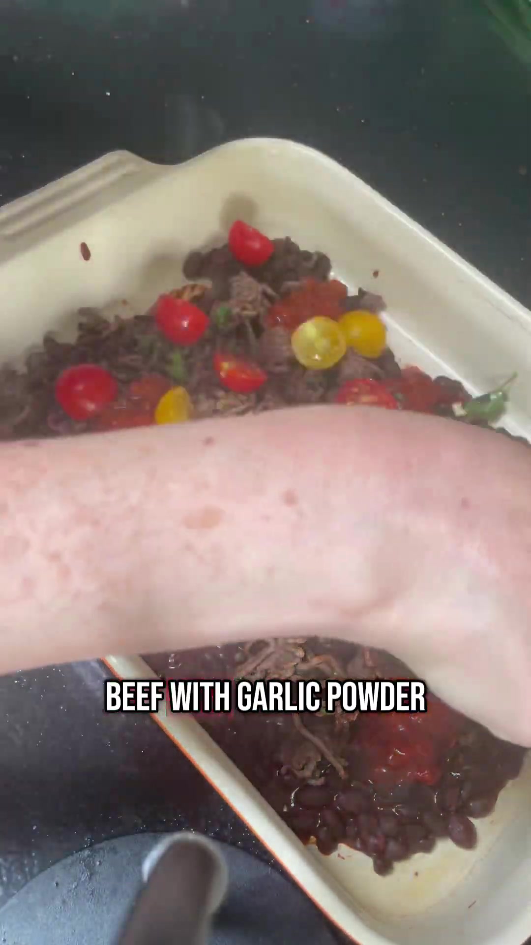 Video thumbnail for Layered nachos with smoked paprika black beans and coriander honey crispy beef #nachos