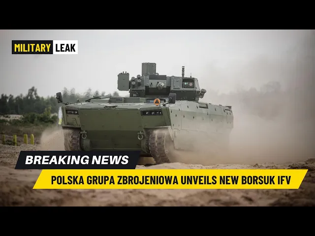 'Video thumbnail for Polska Grupa Zbrojeniowa Unveils New Borsuk IFV'