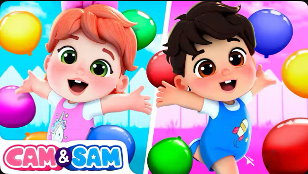 Video thumbnail for Cam And Sam - Learn Colors with Balloons Song Episode 40